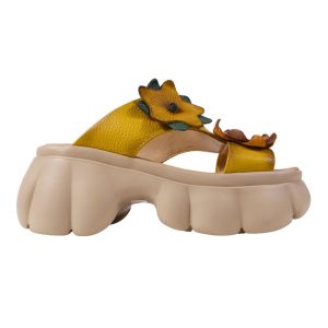 Papuci dama PASS 3OLY60001B 08-N Galbeni