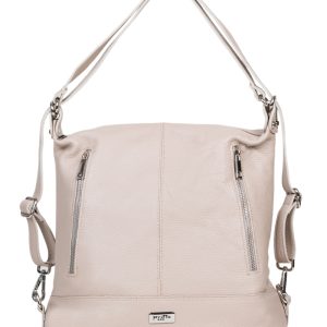 Geanta-Rucsac Piele PRETTA 9160 Natural Bej