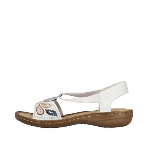 Sandale dama RIEKER 608B4-80 Albe