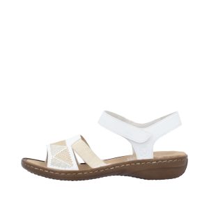 Sandale dama RIEKER 608C4-80 Albe