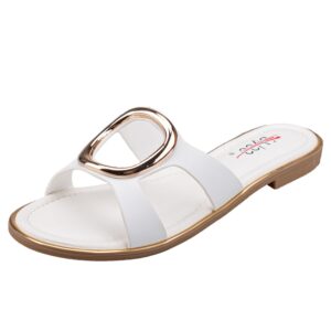 Papuci dama PASS 1WHD2506-59 13-N albi