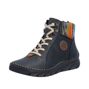 Ghete dama RIEKER 55040-00 bleumarin